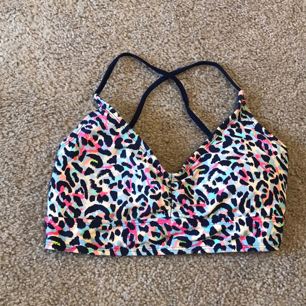 Leopard print bikini top